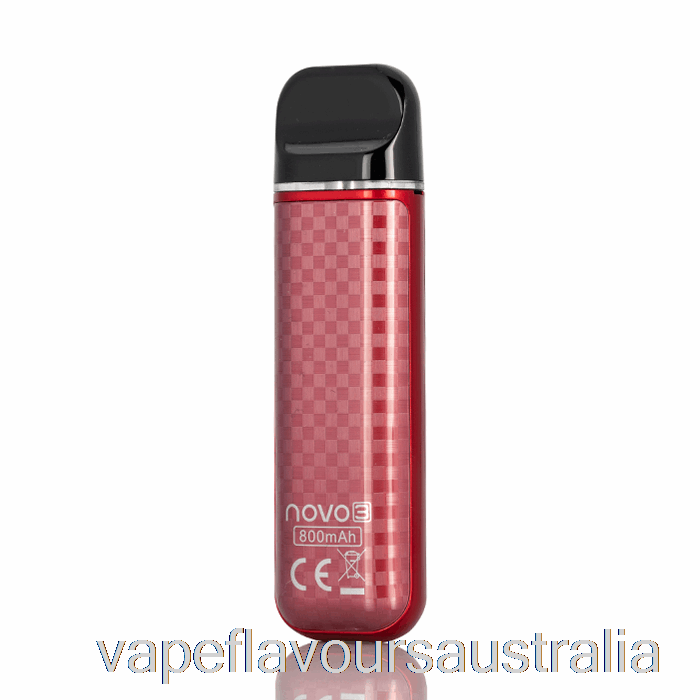 Vape Australia SMOK NOVO 3 25W Pod System Red Carbon Fiber